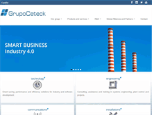 Tablet Screenshot of grupoceteck.com